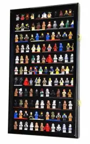 Minifigures Display Case Cabinet MiniaturesFigurinesMini Figures Oak
