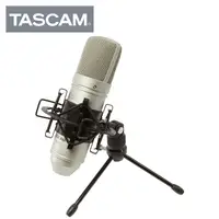 在飛比找PChome24h購物優惠-TASCAM TM-80 Silver 電容麥克風套裝組 銀
