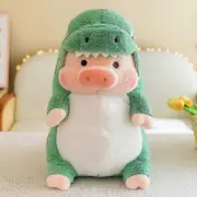 Pig plush stuffed toy, dinosaur pig shark pig plush pillow
