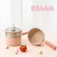 NEOFLAM小兔系列鑄造鍋具四件組(單柄湯鍋+蒸籠+小炒鍋+玻璃