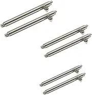 [Vintage Time Watches] VintageTime Watches | 6 x Quick Release 1.8mm Spring Bar Pins | 3 Different Sizes in 1 Pack | 21mm 22mm 23mm | Pack of 6 | Heavy Duty Stainless Steel, Silver