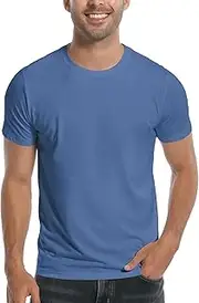 [Pioneer Camp] Mens Bamboo T Shirt Ultra Soft White Plain Tshirts Shirts for Men Cooling Crew Neck Casual Basic Tee Shirt
