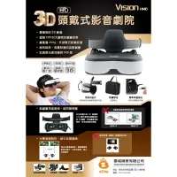 在飛比找蝦皮商城優惠-VISIONHMD 支援PS4  VR3D影音劇院 穿戴式頭