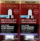 PACK OF 2 Loreal REVITALIFT Derm Intensives .5oz Pure HYALURONIC ACID SERUM