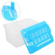 Portable Fish Tank Pet Transport Box Child Turtle Aquarium Plastic with Handle