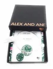 Alex and Ani BE BRAVE Bangle Bracelet Shiny Silver NWTBC