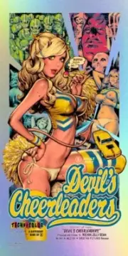 Rockin' Jelly Bean Devil’s Cheer Leaders Silk Screen Print Foil Valiant ver