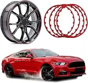 Rim protector Rim protector for VinFast VF 6 Eco FWD (2023),set of 4 rim protectors,thick import nylon,car wheel rim protector strip,easy to install,4 colour(Color:02-Red,Size:19 INCH)(02-red,20 INCH)