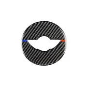 Red Blue Car Steering Wheel Logo R Chassis Carbon Fiber Decorative Sticker For Bmw Mini R55 / R56 / R60 / R61