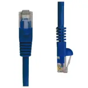 Cat5E Snagless Unshielded Network Patch Ethernet Cable Blue 7 Ft.