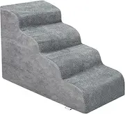 Dog Stairs Pet Ramp Stairs Dog Ramp for Bed Pet Dog Steps 4 Tiers Training Stairs Removable and Washable