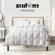 500GSM Single ZUNI Goose Down Duvet Quilt Duvet Doona Winter Summer Quilt