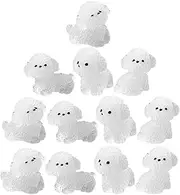 Garneck 12pcs Mini Resin Dog Figurines Glow in Dark Decorative Puppy Statues for Micro Landscapes Bonsai Garden Decor for Home and Pet Lovers