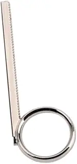 QUMIIRITY Metal Trumpet Slide Finger Ring Pull Ring for Cornet Replacement Sturdy Silver Accessory Lightweight Design Fits Trumpets for Musicians and Enthusiasts