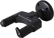 Guitar Wall Hanger Hooks, Wall-Mounted Guitar Holder, Black Plastic Guitar Rack for Acoustic, Electric, Bass, Ukulele, Banjo, Mandolin, Space-Saving Guitar Accessories for Home Decor