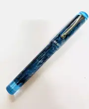 OPUS 88 Fountain Pen DEMO Demonstrator Sapphire Blue Eye Drop Type Extra Fine EF