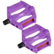 1 Pair of Replacement Bike Pedals Kids Bike Pedals Cycling Petals Supplies Mountain Bike Pedals Parts Purple 10.50X8.00X1.50CM