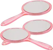 MOTHNUR Large Round Makeup Mirror with Lights 3pc Handheld Magnifying Glasses Portable Vanity Mirror for Home Travel
