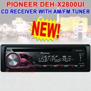 PIONEER DEH-X2800UI CD RECEIVER, IPOD IPHONE IPAD EQ AM/FM TUNER FRONT AUX USB