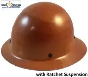 MSA Skullgard Full Brim Hard Hat With Ratchet Suspension - Natural Tan