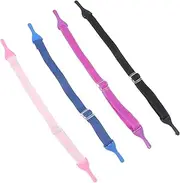 [Amosfun] 8 Pcs Children's Glasses Lanyard Hat Chin Cord Glasses Cords Eyeglass Holder Hat Lanyard Clip Kids Glasses Sunglasses Ropes Student Accessory Chain Multicolor Elastic Rope