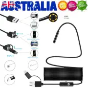 Waterproof HD Endoscope USB Type-C Borescope Inspection Snake Camera Vent Pipe