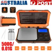 Mini Pocket Digital Scales 0.01-500g Balance Gram Jewellery Precision Weight AU