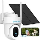 4MP QHD Solar Security Camera Outdoor Wireless Wifi, 360° PTZ Camera 15000Mah L