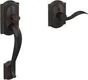 Schlage FE285 716 Acc CAM LH Lower Half Handleset, Camelot Interior Trim, Aged Bronze