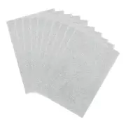 10 Sheets Glitter Foam Sheets Craft Adhesive Sheets EVA Foam Sheets Silvery