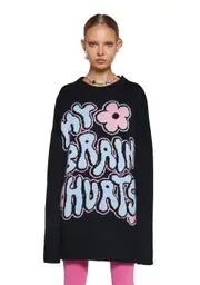[Dolls Kill] My Brain Hurts Intarsia Sweater (Fairfax)