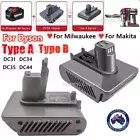 AU Battery Adapter for Makita for Milwaukee 18V to for Dyson DC31 DC44 DC35 DC34