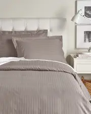 Superior 400TC Stripe Premium Long-Staple Combed Cotton Duvet Set