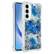 YB Quicksand Series-2 for Samsung Galaxy A35 5G TPU Quicksand Phone Case Pattern Printing Butterfly