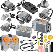 BrickBounty 48pcs Power Functions Motor Set, Motor Kit Technic Parts for STEM Assembled Building Block, Control Function Replace Part for MOC Bricks
