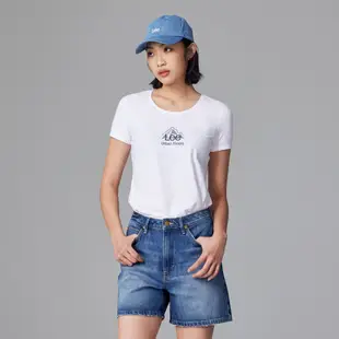 Lee 山丘小LOGO短T 女 Urban Riders LB302057 黑K11 白K14