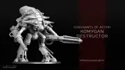 Komygan Destructor Construct 28mm/32mm Robot kit proxy for Grimdark tabletop