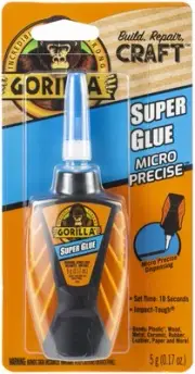 4 Pack Gorilla Micro Precise Super Glue-5.5g 6790007