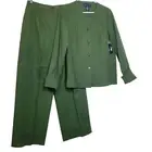 NWT-Preston & York Lagenlook Linen Pants Suit Wide Leg Slacks Trousers Sz 12/14