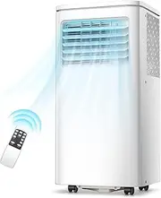 COBUY 12000 BTU Portable Air Conditioners with 2 Control Methods/Digital Display/24Hrs Timer/Installation Kits for Home/Office/Dorms, White