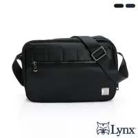 在飛比找momo購物網優惠-【Lynx】美國山貓菁英男士多層收納橫式側背包 - 共二色