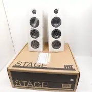 HRT Stage Speaker Pair NEW White Audiophile Monitors MUSE Electronics