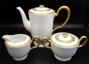 17 pc Oac Okura demitasse gold encrusted crown Tea set MINT!