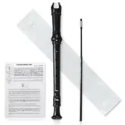 Adore Pro Soprano Descant Recorder, Cleaning Rod, Case Bag, Finger Chart (Black)