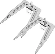 Effortless Air Fryer Grilling: Stainless Steel Rotisserie Fork Set Rotisserie Skewer for Chicken Meat Seafood BBQ Oven Use