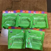 5 BAGS Wedderspoon Organic Manuka Honey Pops 120 In Total Candy BB 02/16/25