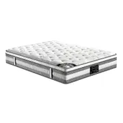 Mattress Euro Top King Single Size Pocket Spring Coil with Knitted Fabric Medium Firm 34cm Thick