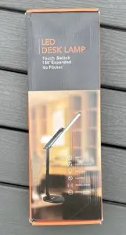 Led Desk Lamp Touch Switch 180 Expanded No Flicker BRAND NEW JW-5505