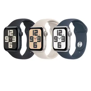 Apple Watch SE GPS 40mm 鋁金屬錶殼配運動錶帶(S/M)