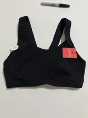 Spanx Medium Impact Sports Bra Black 50181R Women's XS (c97)